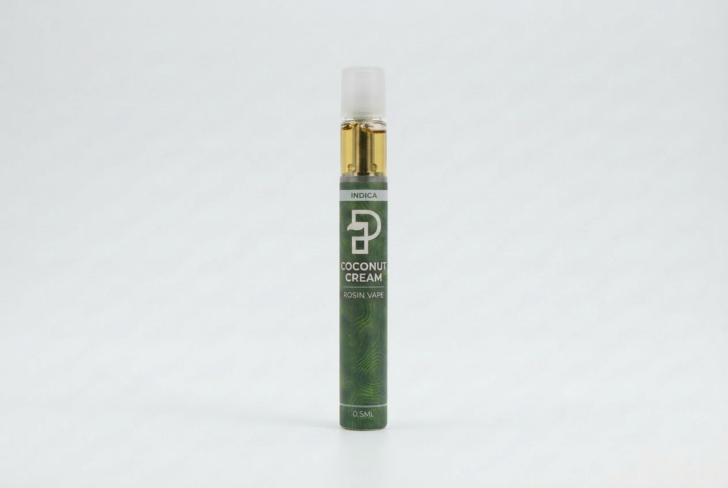 Coconut Cream Live Rosin Vape Cart .5ML