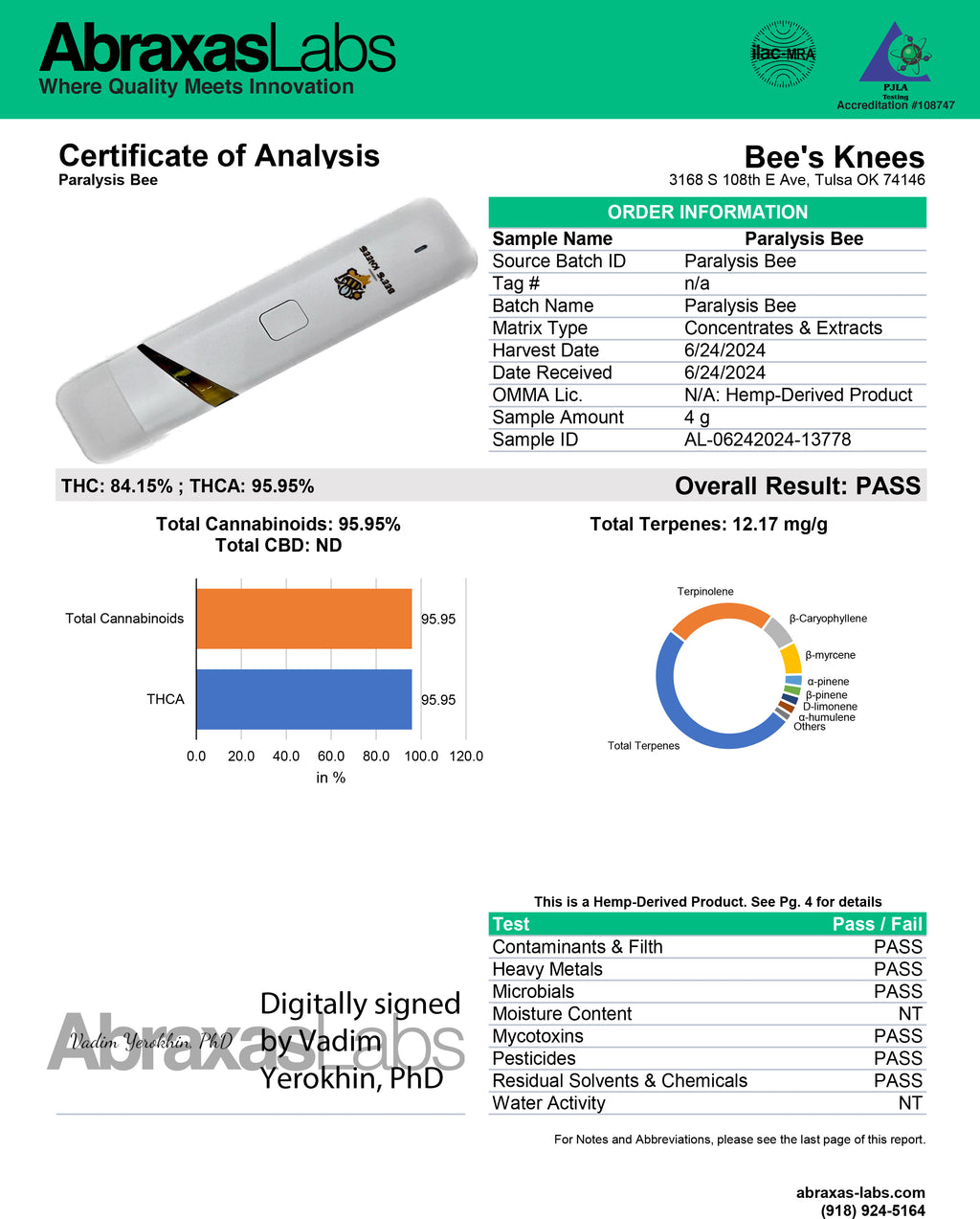Paralysis Bee Disposable (2G)