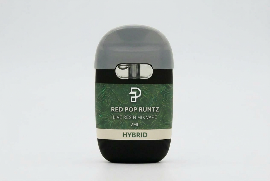 Red Pop Runtz Live Resin Mix Vape Cart - 2ML