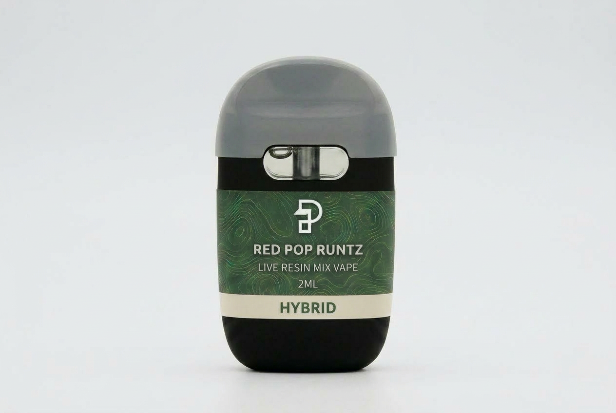 Red Pop Runtz Live Resin Mix Vape Cart - 2ML
