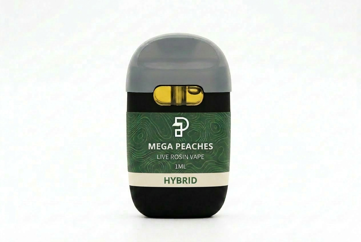 Mega Peaches Live Rosin Vape Cart - 1ML